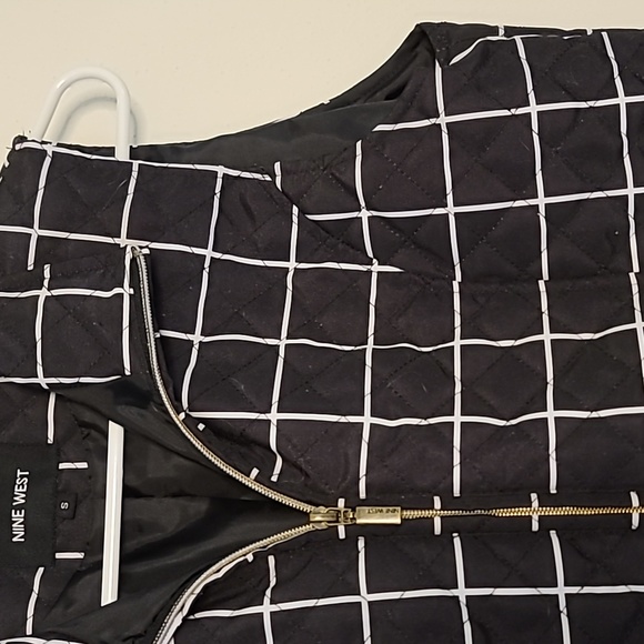 Nine West Striped Quilted Vest - Picture 2 of 5